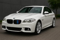 BMW 5-serien F10/F11 2010–2016 Grillinsatser 2010-2013 (3 st) foto 1