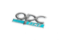 Opel Metall emblem till baklucka OPC Line (krom+blå) foto 1