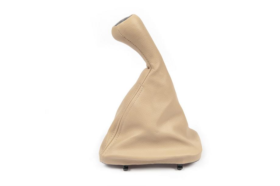 BMW 3-serie E46 1998–2006 Växelspaksdamask + växelknopp OEM (beige) Foto 2