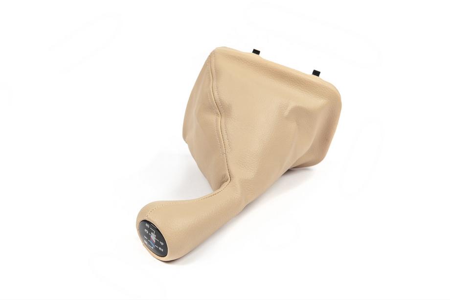 BMW 3-serie E46 1998–2006 Växelspaksdamask + växelknopp OEM (beige) Foto 4