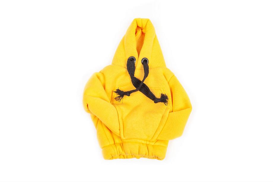 Växelspaksöverdrag hoodie (gul, svart snöre) Foto 2