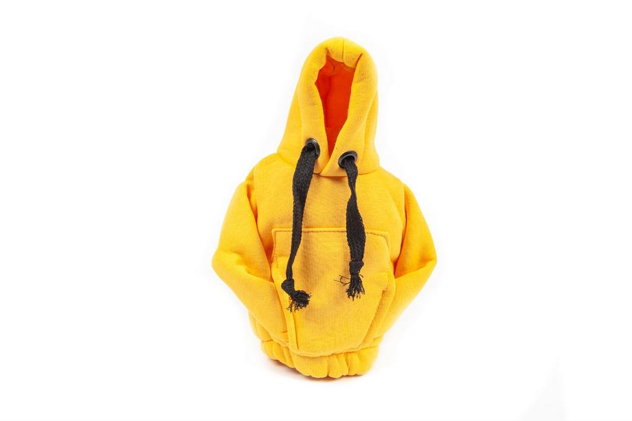 Växelspaksöverdrag hoodie (gul, svart snöre) Foto 1