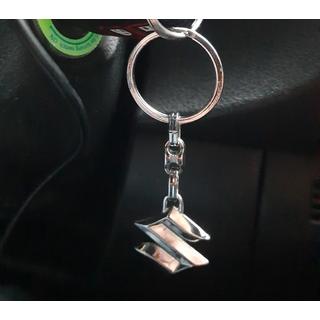 Nyckelring i metall med Suzuki-logotyp foto 1