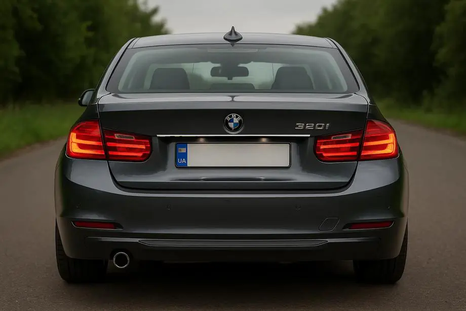 BMW 3-serien F30/F31 2012–2019 List ovanför registreringsskylten (rostfritt stål) Image
