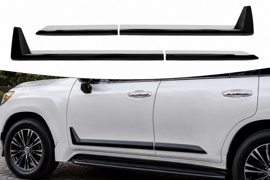 Lexus LX 500d/600 2022– Svarta dörrlister F-Sport vit/svart (4 st, ABS) Image