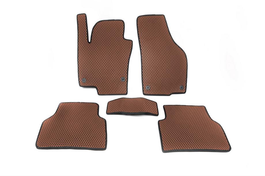 Volkswagen Tiguan 2007–2016 EVA bilmattor (brun) Image