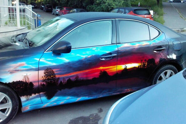 Konst på hjul: inspirerande airbrushtrender för bilen