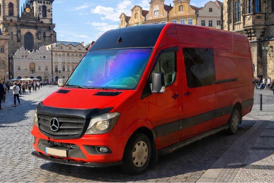 Mercedes Sprinter W906 2006–2018 Främre läppspoiler 2013-2018 (ABS) Foto 3