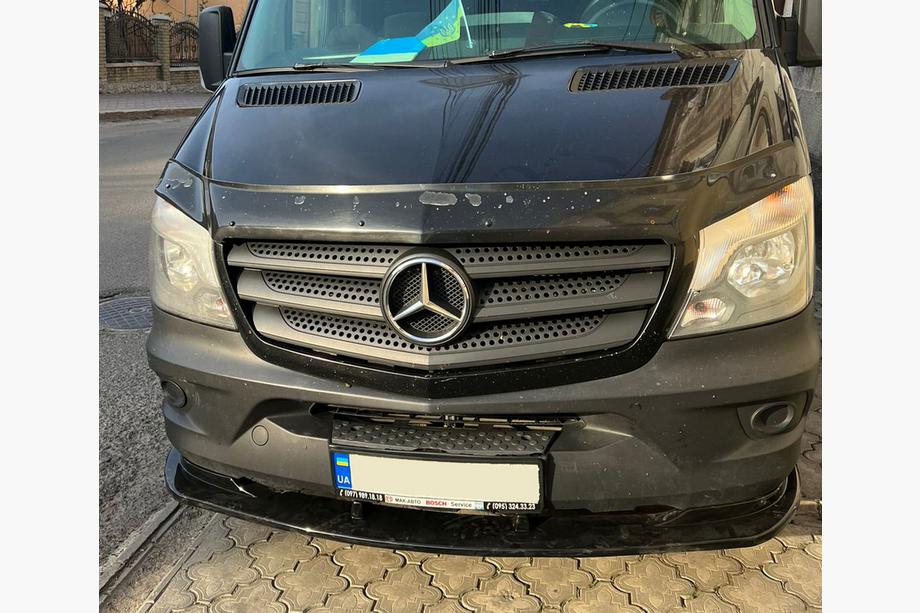 Mercedes Sprinter W906 2006–2018 Främre läppspoiler 2013-2018 (ABS) Foto 6