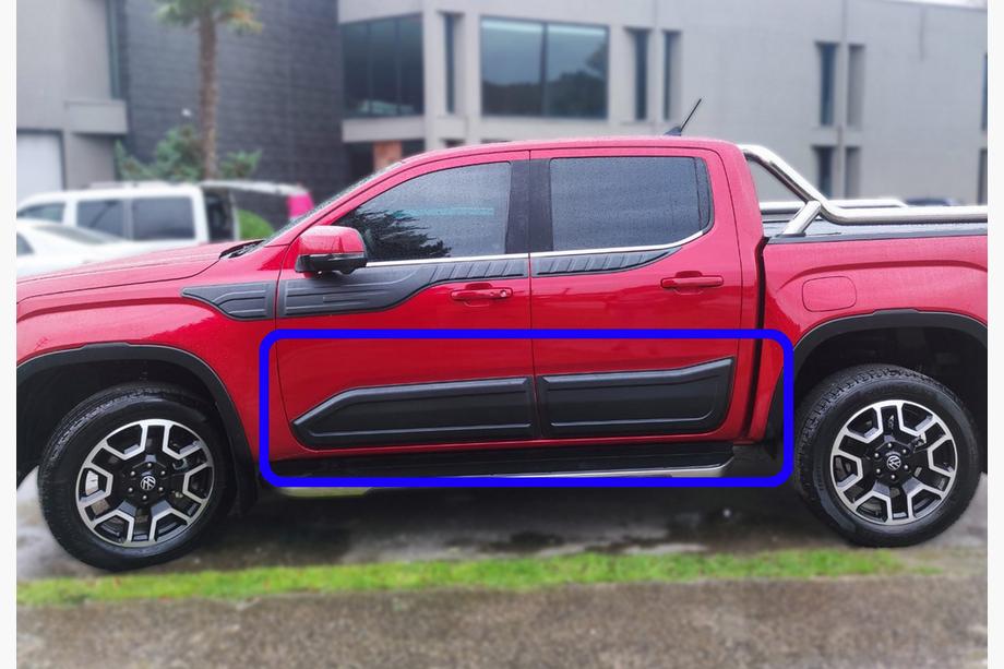 Volkswagen Amarok 2022– Dörrlister EuroCap (6 st, ABS) Image