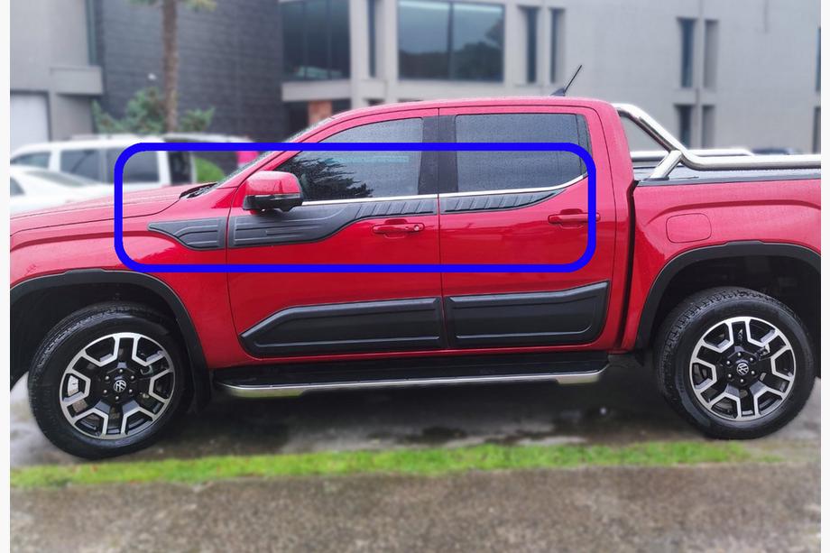 Volkswagen Amarok 2022– Övre dörrlister (6 st, ABS) Image