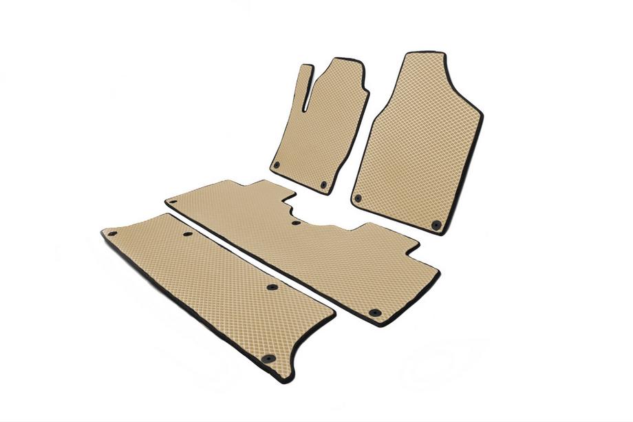 Ford Galaxy 1995–2006 EVA-bilmattor (3 rader, beige) Foto 2