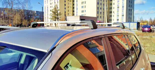 BMW X3 F25 2011–2018 Takräcke tvärstag för integrerade rails, låsbara med nyckel Skybar V2 (2 st) foto 1