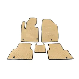Bilmattor för 5 säten (EVA, beige) Hyundai Santa Fe 3 2012–2018 foto 1