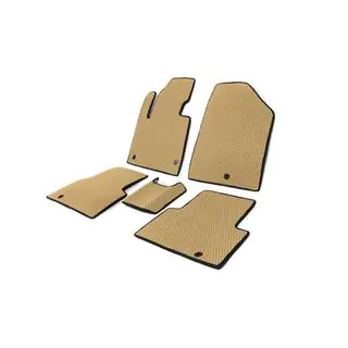 Bilmattor för 5 säten (EVA, beige) Hyundai Santa Fe 3 2012–2018 foto 2