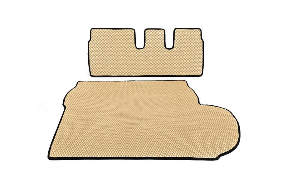Mitsubishi Outlander 2006–2012 Bagagerumsmatta (EVA, beige) 7-sitsig Image