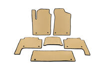 Nissan Patrol Y62 2010–2024 Kupémattor 3 rader (EVA, beige) foto 1