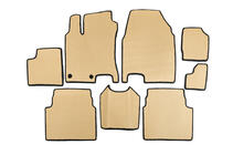 Nissan Qashqai 2010–2014 EVA kupémattor för +2 (3 rader, beige) foto 1