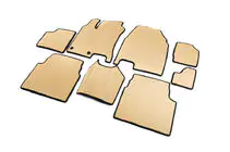Nissan Qashqai 2007–2010 EVA kupémattor för +2 (3 rader, beige) foto 2