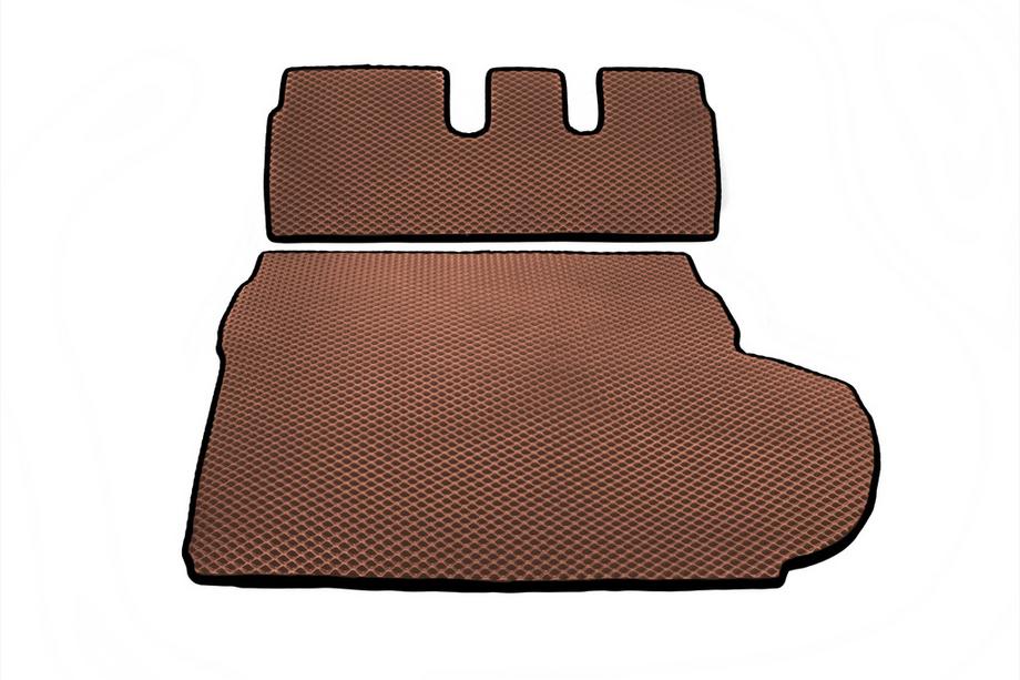 Peugeot 4007 2007–2013 Bagagerumsmatta (EVA, brun) 7-sitsig Med subwoofer Foto 2