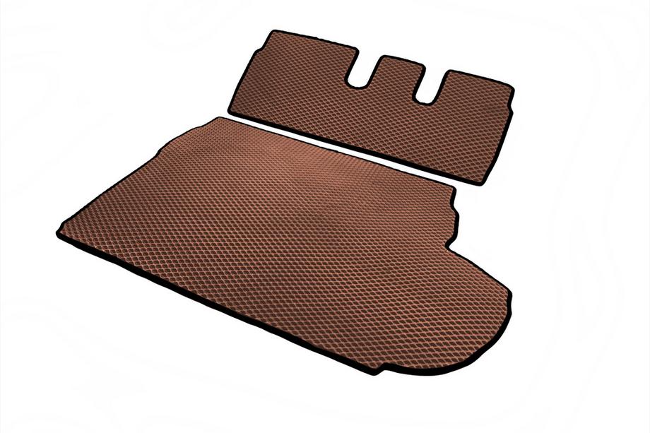 Peugeot 4007 2007–2013 Bagagerumsmatta (EVA, brun) 7-sitsig Med subwoofer Foto 4