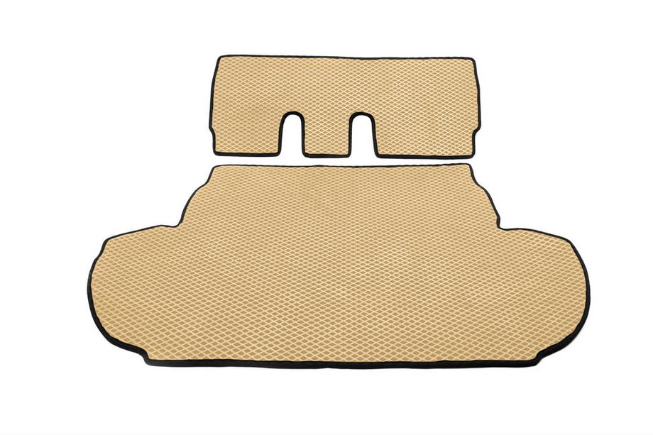 Peugeot 4007 2007–2013 Bagagerumsmatta (EVA, beige) 7-sitsig Med subwoofer Image