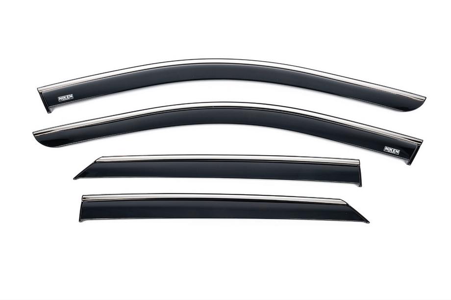 Hyundai Ioniq 5 2021– Vindavvisare med kromlist (4 st, Niken) Image