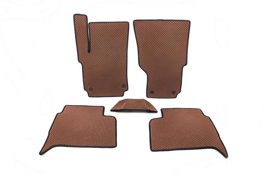 Volkswagen Amarok 2010–2022 EVA bilmattor (brun) Image