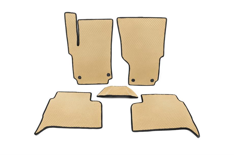 Volkswagen Amarok 2010–2022 EVA bilmattor (Beige) Image