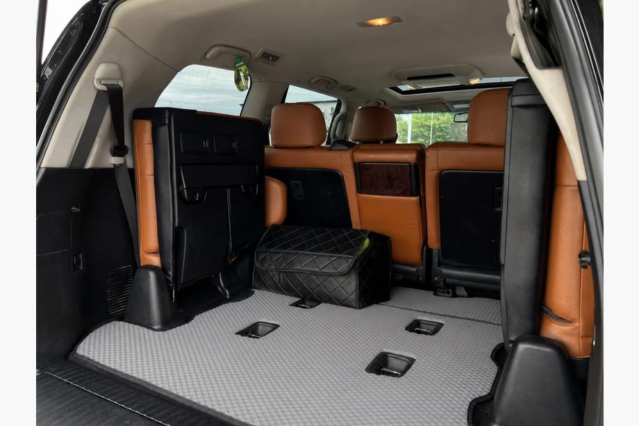 Toyota Land Cruiser 200 2007–2021 Bagagerumsmatta 2 st (EVA, 7-sits, grå) Foto 1