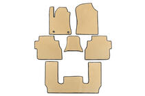 Toyota Sequoia 2007–2022 EVA bilmattor för kupén, 3 rader (beige) Mellanrad – armstöd foto 1