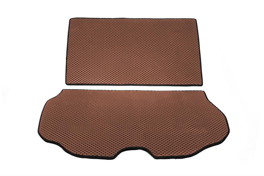 Volvo XC70 2007–2013 Bagagerumsmatta i 2 delar (EVA, brun) Image