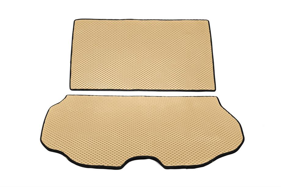Volvo XC70 2007–2013 Bagagerumsmatta i 2 delar (EVA, beige) Image