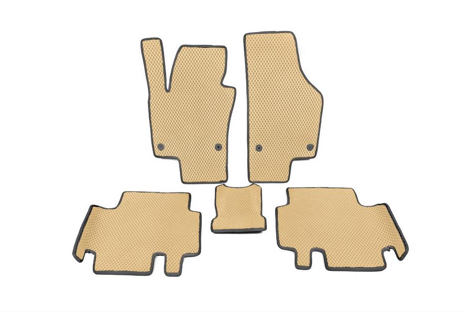 Volkswagen Sharan 2010–2023 Polyuretanmattor (2:a raden, EVA, beige) Image