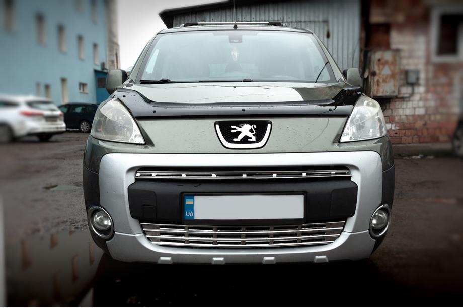 Peugeot Partner Tepee 2008–2018 Grillister i rostfritt stål (2 delar) OmsaLine – italienskt rostfritt stål Image