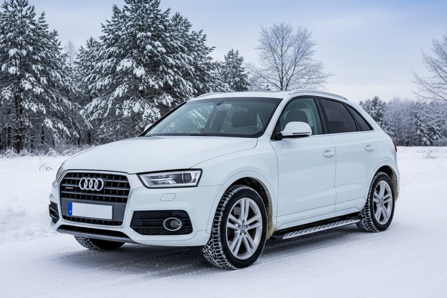 Audi Q3 2011–2019 Sidosteg Shining V1 (2 st, aluminium) Image