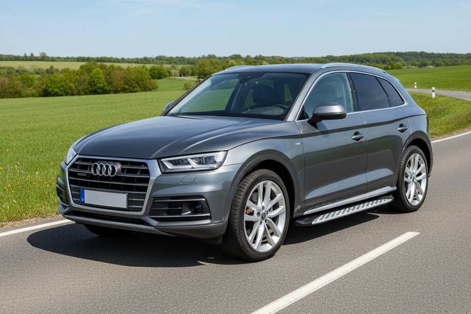Audi Q5 2017–2025 Sidosteg Shining V1 (2 st, aluminium) Image
