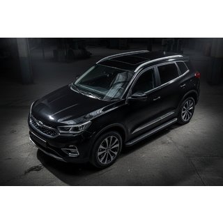 Sidosteg Allmond Black (2 st, aluminium) Chery Tiggo 7 2020– foto 1