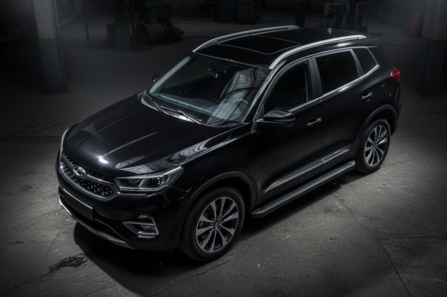Chery Tiggo 7 2020– Sidosteg Allmond Black (2 st, aluminium) Image