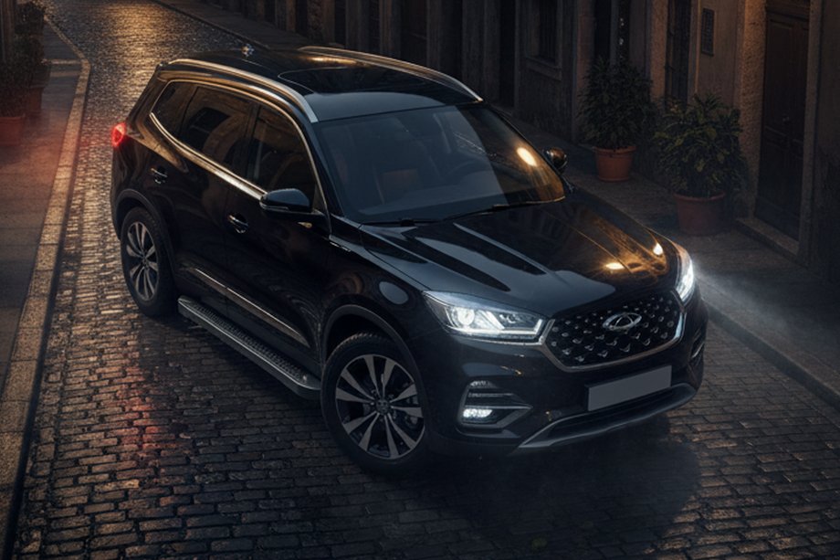 Chery Tiggo 8 2017– Sidosteg Allmond Black (2 st, aluminium) Image