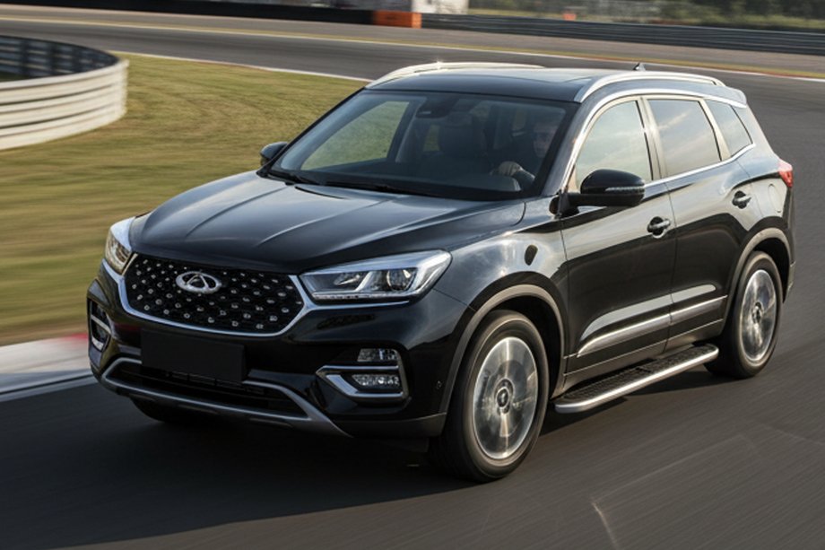 Chery Tiggo 8 2017– Sidosteg Tayga Grey (2 st, aluminium) Image