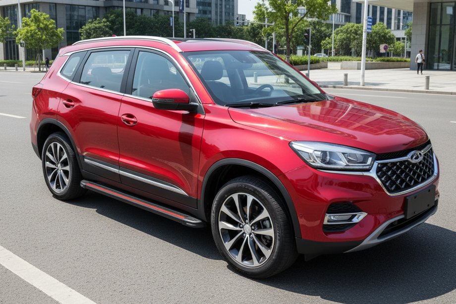 Chery Tiggo 8 2017– Sidosteg Maya Red (2 st, aluminium) Image