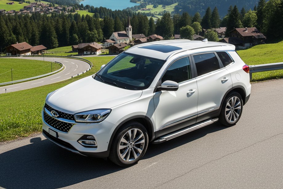 Chery Tiggo 8 2017– Sidosteg Rainbow (2 st, aluminium) Image