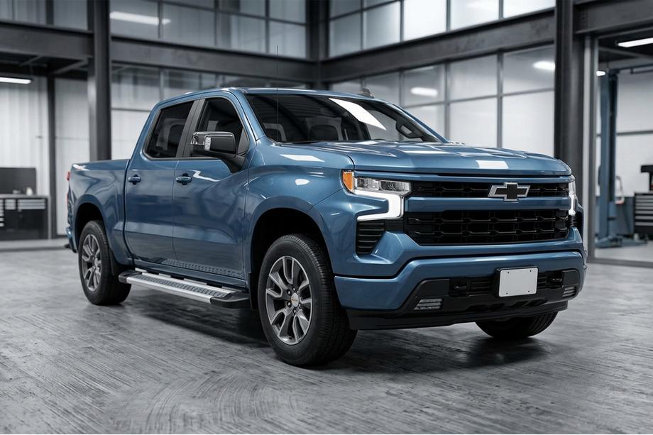 Chevrolet Silverado 2019– Sidosteg New Vision Grey (2 st, aluminium) Image