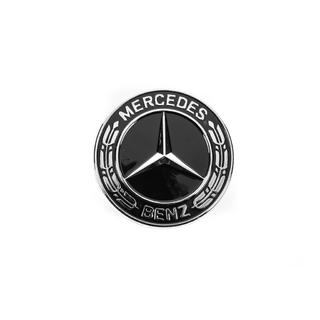 Täckplugg istället för emblem på motorhuv Mercedes (svart, 57 mm) foto 2