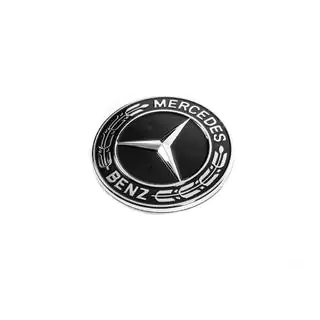 Täckplugg istället för emblem på motorhuv Mercedes (svart, 57 mm) foto 1