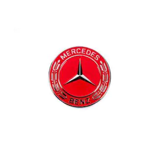 Täckplugg istället för emblem på motorhuv Mercedes (röd, 57 mm) foto 1