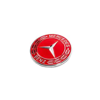 Täckplugg istället för emblem på motorhuv Mercedes (röd, 57 mm) foto 2