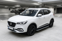 MG HS 2018– Sidosteg Tayga Grey (2 st, aluminium) foto 1