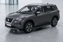 Nissan X-trail T33/Rogue 2022– Sidosteg Allmond Black (2 st, aluminium) foto 1